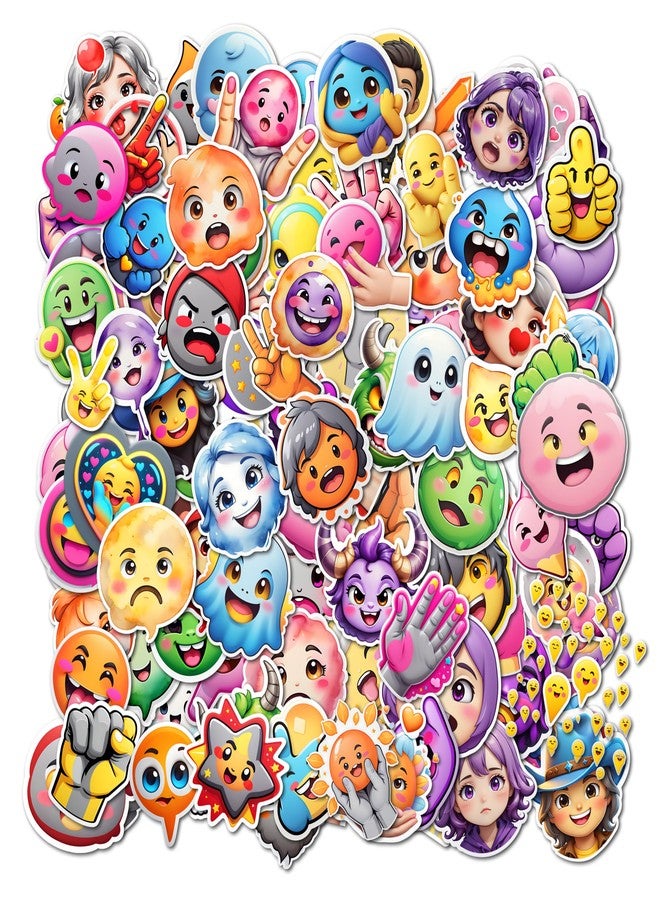 EXO DECOR Funny Emoji Stickers - 120 PCS Meme Stickers for Laptops, Guitars, Phones, Pads, Skateboards, Bicycles, Motorcycles, Helmets - Waterproof_1188 A - Image 1